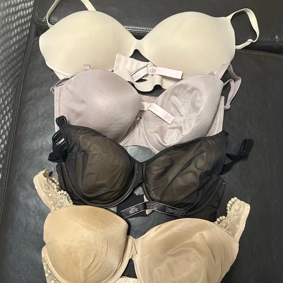 Victoria's Secret Bra Set - Cream, Gray, Black, Tan - Picture 1 of 8